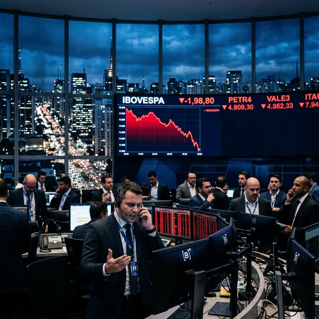 Ibovespa cai 1,8% em 13 de maio de 2026 — bolsa fecha em 177.098 pontos com queda de bancos, Petrobras e Localiza