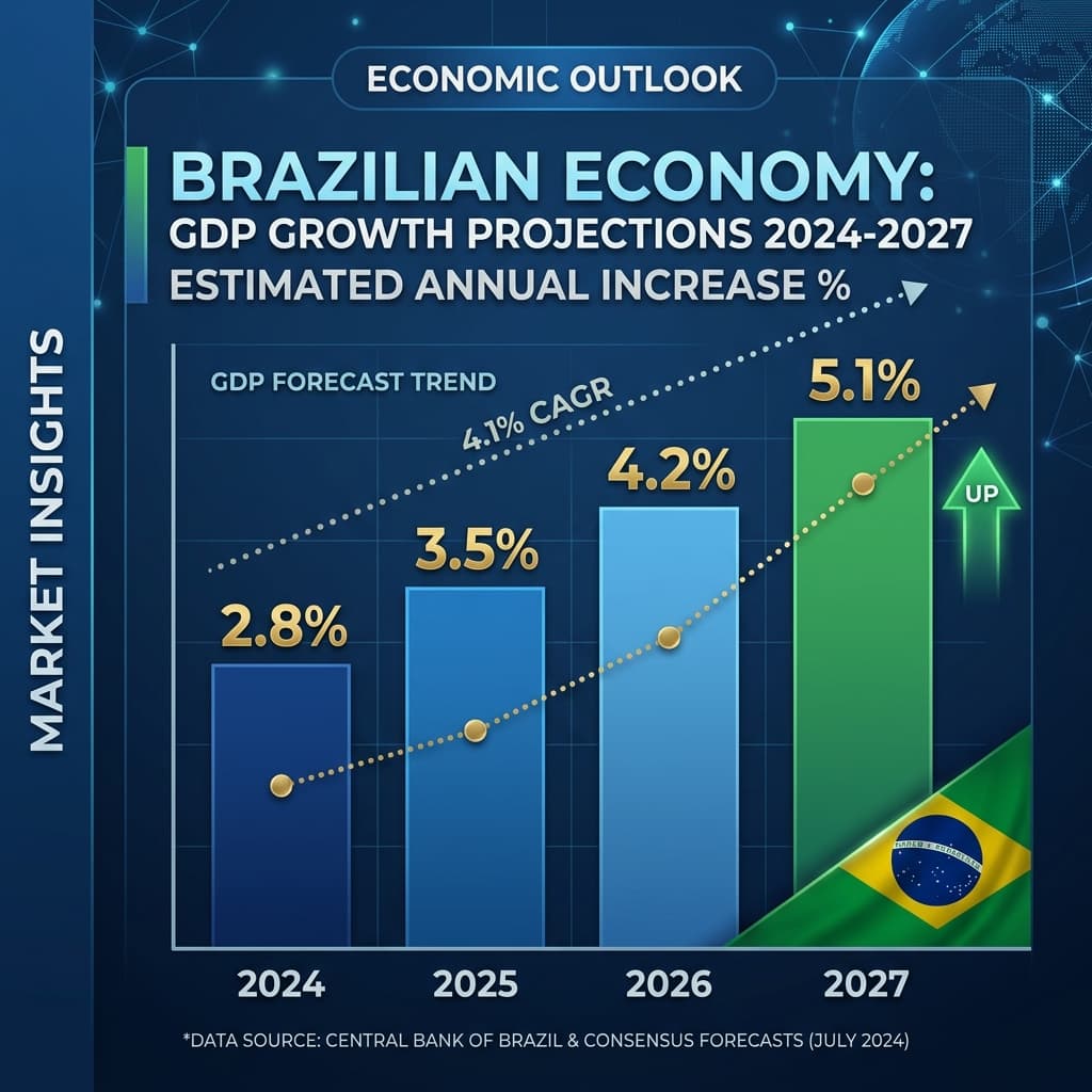 Gráfico de crescimento econômico do PIB brasileiro — PIB 1º trimestre 2026 projeção IBGE Focus indústria serviços
